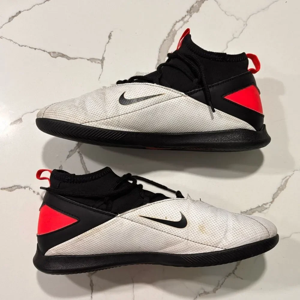 Nike Phantom | VSN Vision 2 Elite FG Crimson White Red Indoor Soccer Cleats 5.5Y